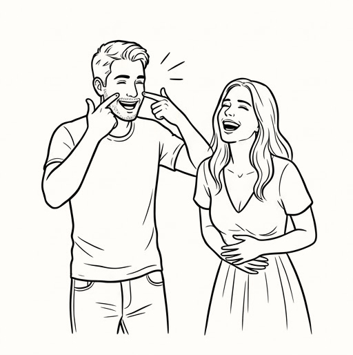 Illustration : faire rire l'autre