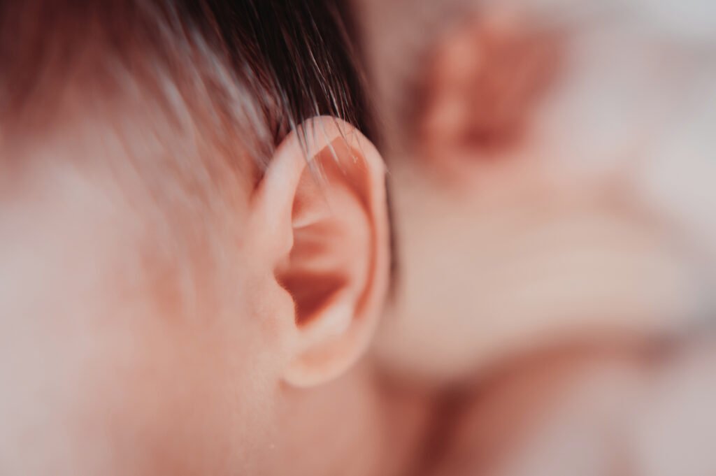 Détail oreille de bébé Aix-en-provence