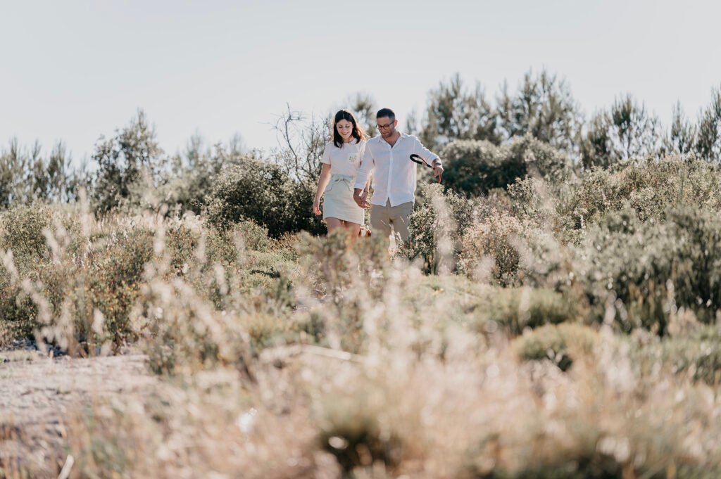 Couple qui marche Aix-en-provence