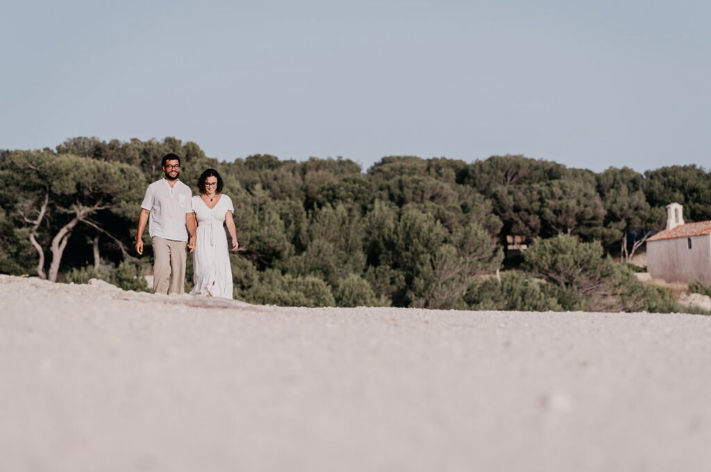 Couple qui marche Aix-en-provence